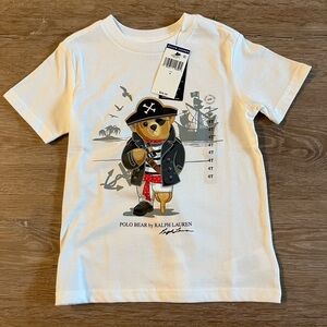 Polo by Ralph Lauren Kids White Pirate Bear Tee